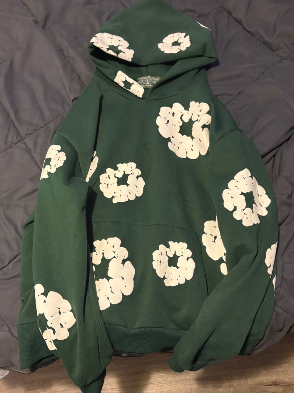 Denim Tears - Cotton Wreath Hoodie 'Green White'